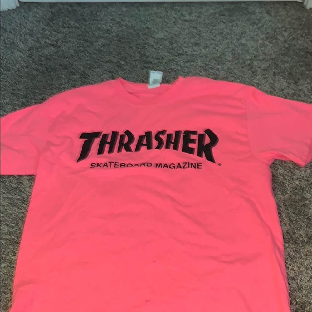 Pink thrasher shirt